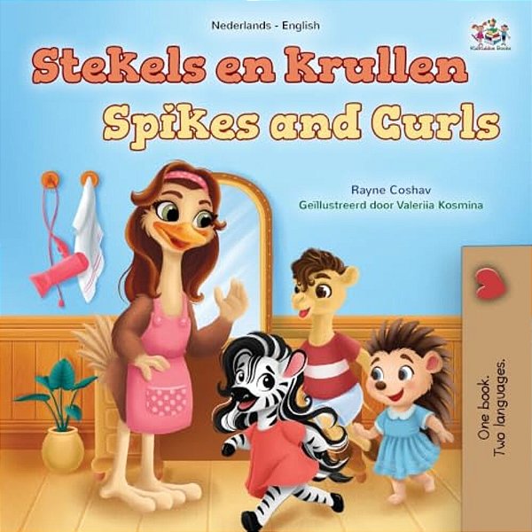 Spikes And Curls (Dutch English Bilingual Kids Book)-..