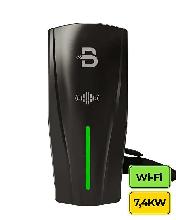 Carregador de Veículos Elétricos Beny 7,4kW 220V com Wi-Fi e Sistema OCPP