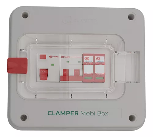 Quadro de Proteção 220V 8kW Clamper - Carregador EV