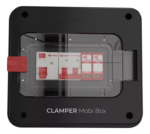 Quadro de Proteção 220V 8kW Clamper (Preto)