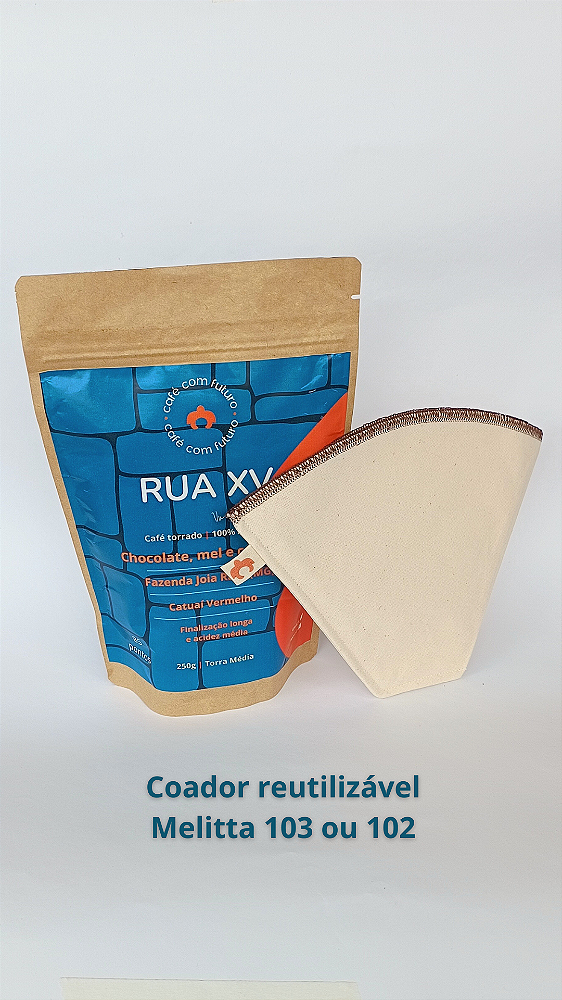 Café Especial Rua XV + Coador Reutilizável