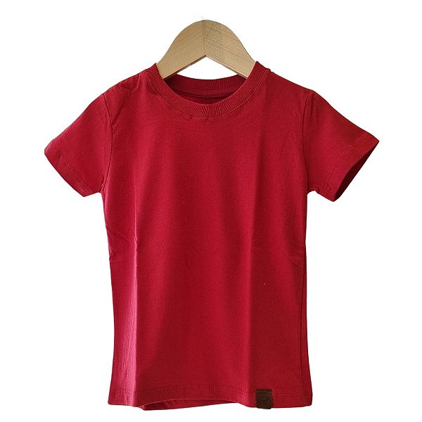 Camiseta básica - Vermelho