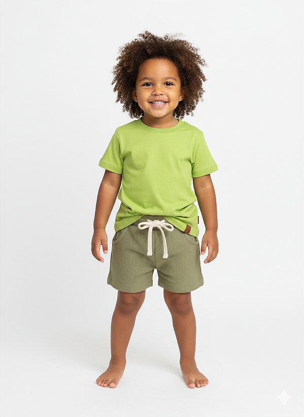 Camiseta básica - Verde Neon