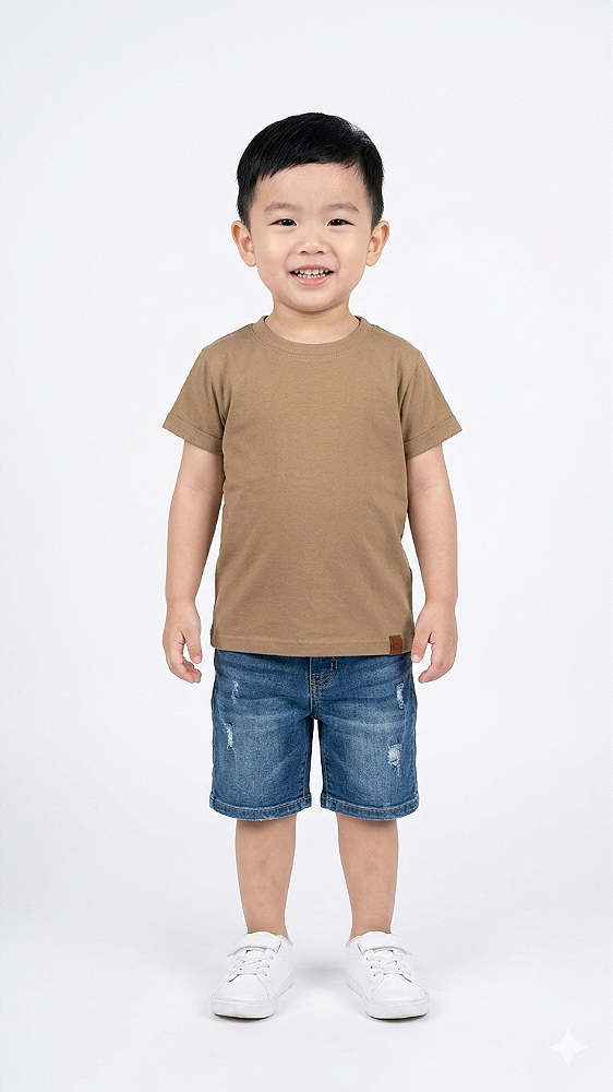 Camiseta básica - Caqui