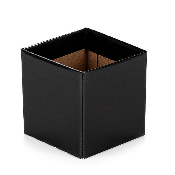 Cachepot Quadrado Pote 15 Preto (10 unidades)