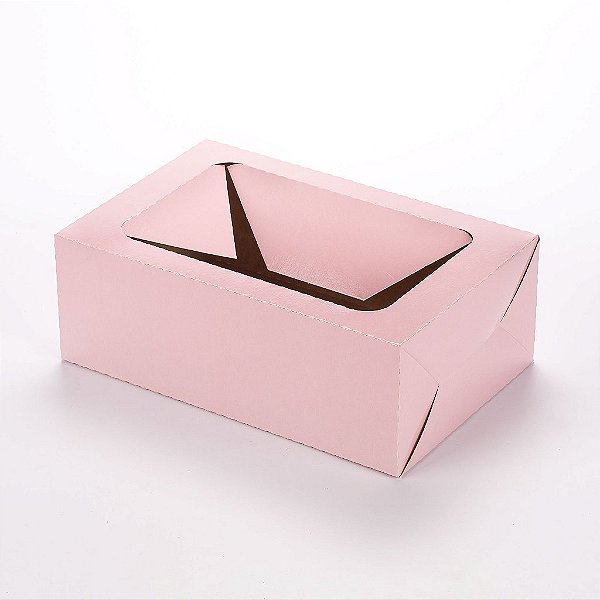 Caixa Cesta Rosa Bebê (05 unidades)