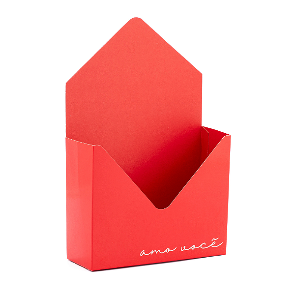 Carta Envelope Amo Você/Vermelho (05 unidades)