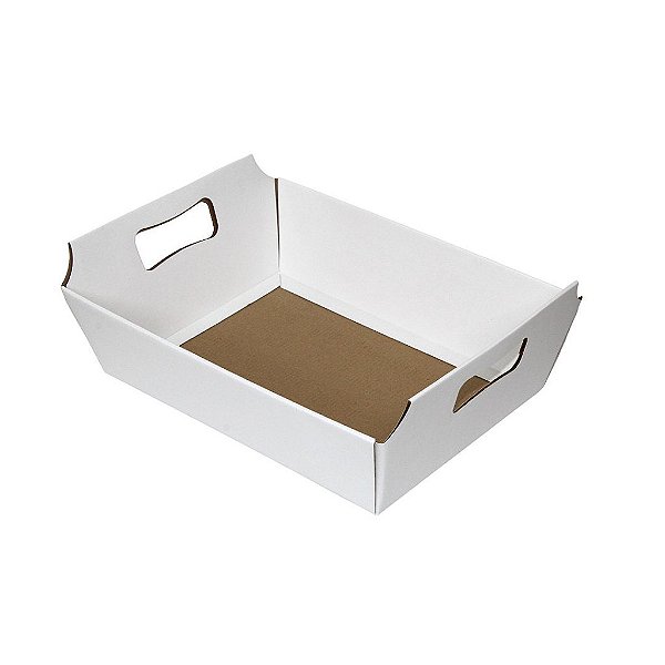 Cesta Papelão Grande Branca (05 unidade)