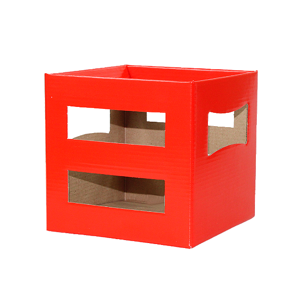 Cachepot Jardineira Vermelho (09 unidades)