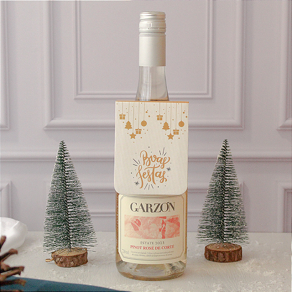 Tag Garrafa Boas Festas (10 unidades)