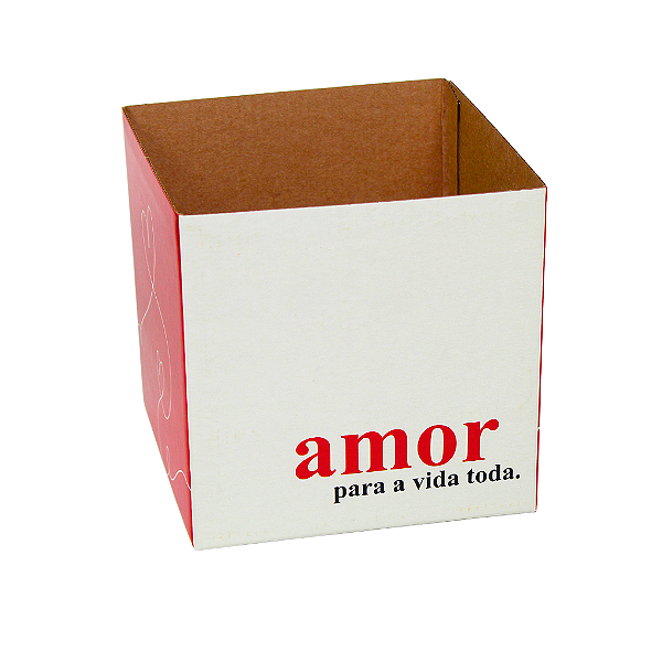 Cachepot Quadrado Pote 15 Amor (10 unidades)