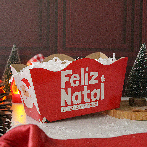 Cachepot Vintage Duplo 11 Feliz Natal (10 unidades)