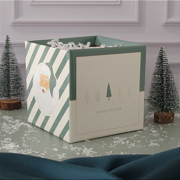 Cachepot Quadrado Pote 15 Boas Festas (10 unidades)