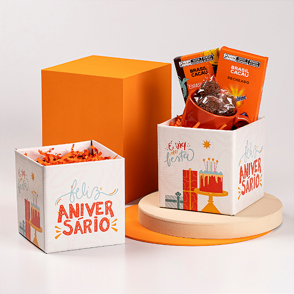 Cachepot Quadrado Pote 12 Dia De Festa (10 unidades)