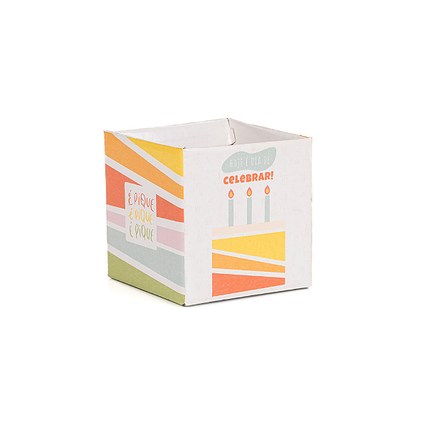 Cachepot Quadrado Pote 09 Celebrar (10 unidades)