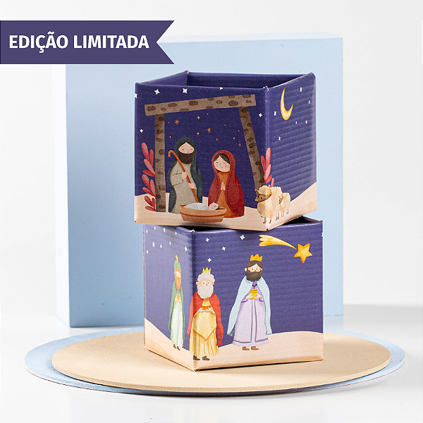 Cachepot Quadrado Pote 09 Menino Jesus (10 unidades)