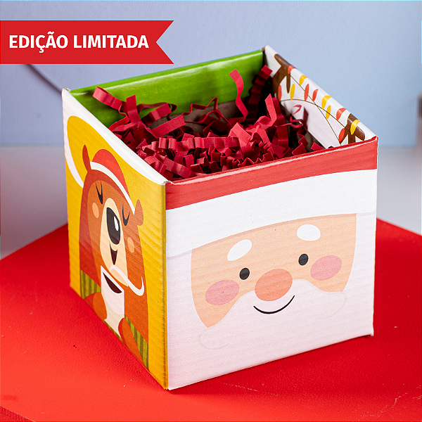 Cachepot Quadrado Pote 09 Amigos do Noel  (10 unidades)