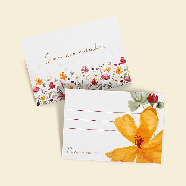 Cartão Postal Com Carinho (10 unidades)