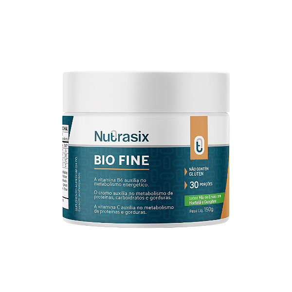 Bio Fine 150g Termogênico Sabor Ervas com Hortelã e Gengibre – Nutrasix
