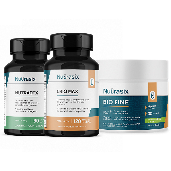 Kit  - Crio Max + Nutradtx + Bio Fine  - Nutrasix