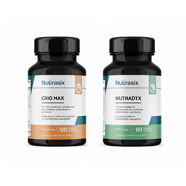 Kit Crio Lipólise (2 itens) Crio Max + Nutradtx - Nutrasix