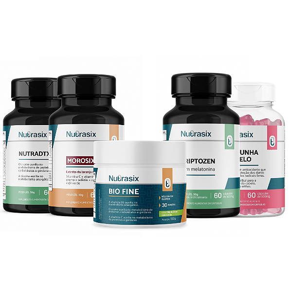Kit Emagrecimento completo com Morosix (5 itens) - Nutrasix