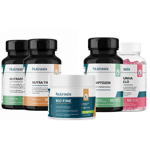 Kit Emagrecimento completo com Nutrathermo (5 itens) - Nutrasix