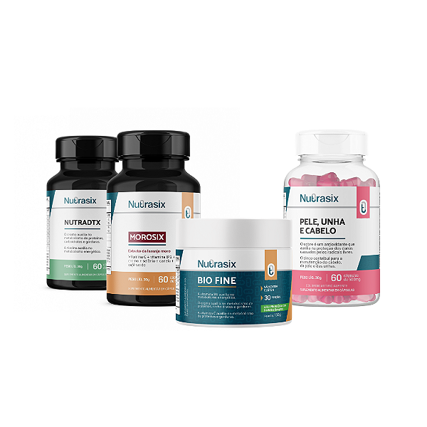 Kit emagrecimento com Morosix + Pele, Unha e Cabelo - Nutrasix