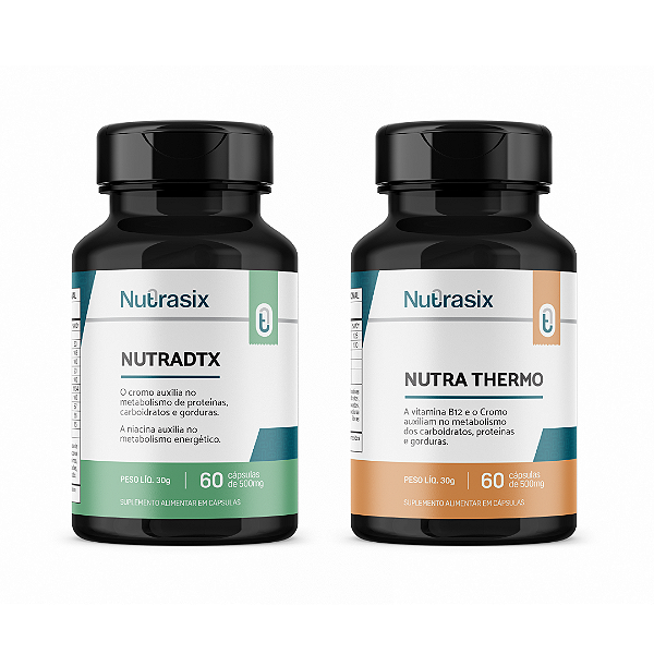 Nutrathermo + Nutradtx - Combo emagrecimento - Nutrasix