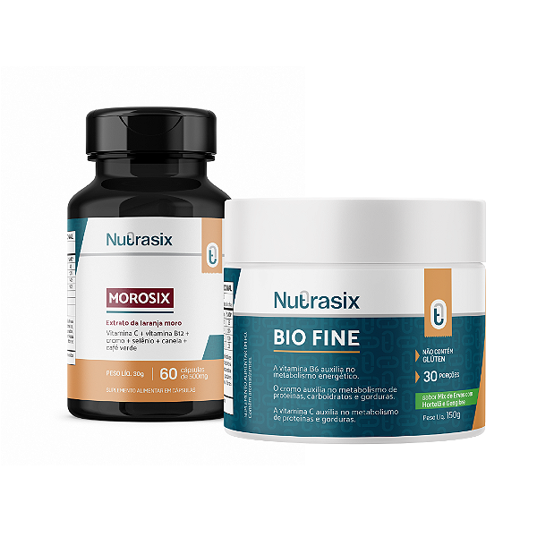 Morosix + Bio Fine Hortelã com Gengibre - Nutrasix