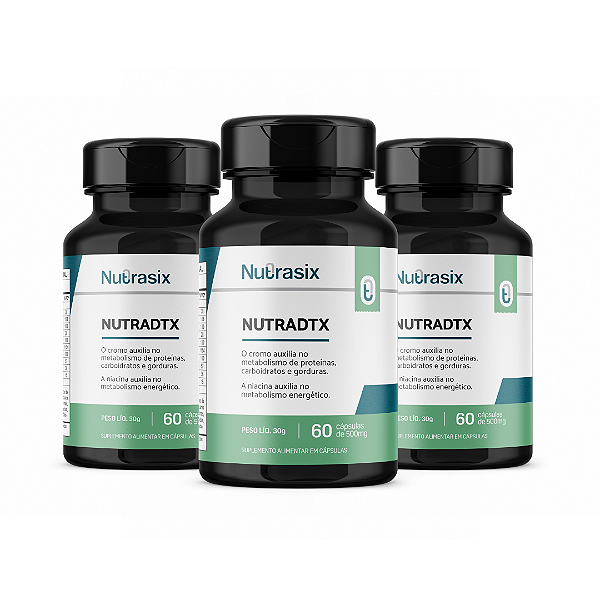 Combo 3 Nutradtx  60 Cápsulas Cada - Nutrasix