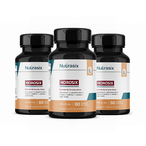 Combo 3 Morosix 60 cápsulas cada - Nutrasix