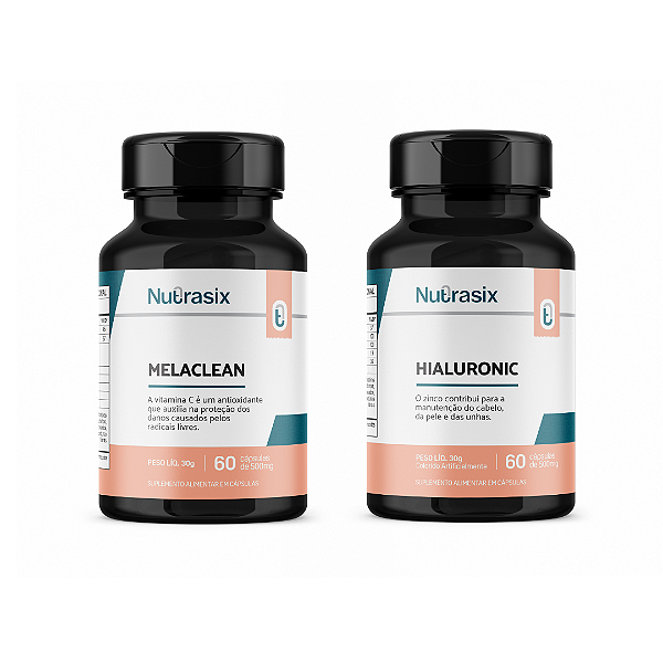 kit pele de seda Melaclean + Hialuronic - Nutrasix