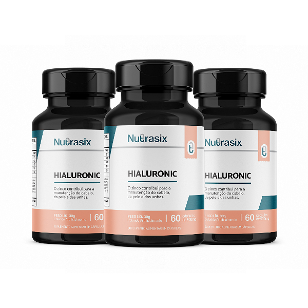 Combo 3 Hialuronic 60 cápsulas cada - Nutrasix