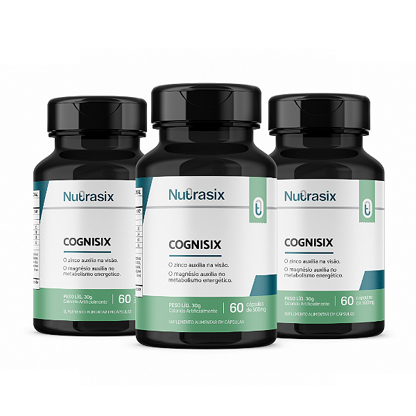 Kit 3 Cognisix 60 cápsulas - Nutrasix