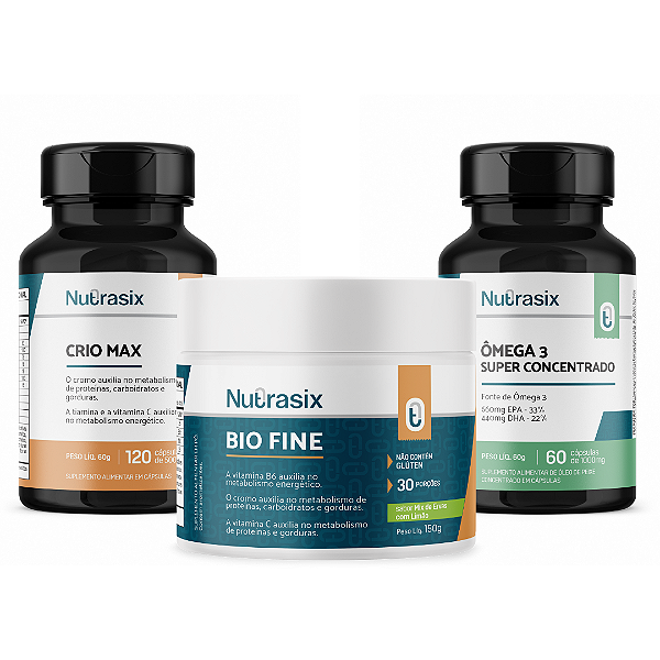 DRA MARI - KIT PRÉ E PÓS CRIO – CRIO MAX + BIO FINE GENGIBRE/HORTELÃ + ÔMEGA 3
