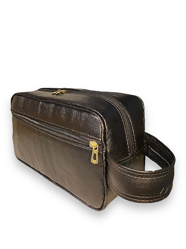 Necessaire em couro de boi Unissex