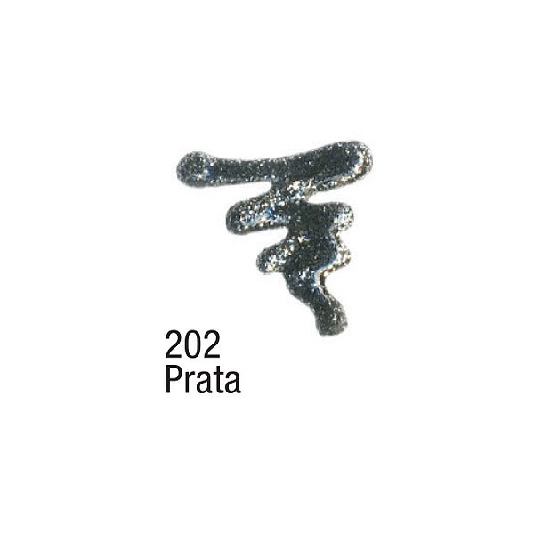 TINTA DIMENSIONAL GLITTER 35ML PRATA