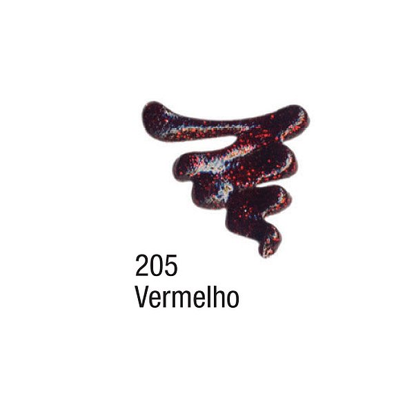 TINTA DIMENSIONAL GLITTER 35ML VERMELHO