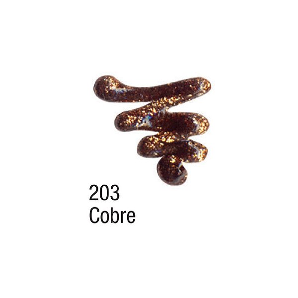 TINTA DIMENSIONAL GLITTER 35ML COBRE