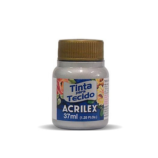 TINTA TECIDO METALLICA 037ML PRATA