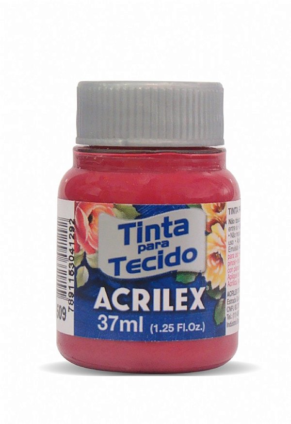 TINTA TECIDO FOSCA 037ML VERMELHO CARMIM