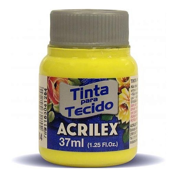 TINTA TECIDO FOSCA 037ML AMARELO LIMAO