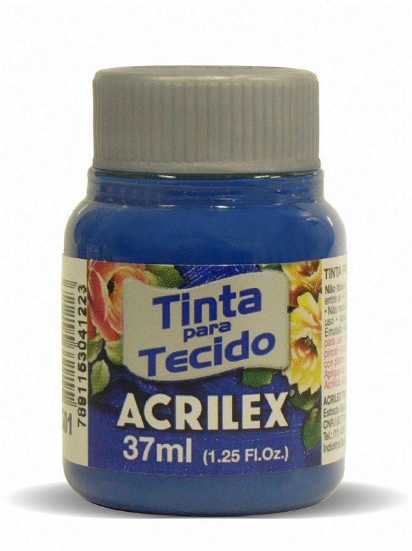 TINTA TECIDO FOSCA 037ML AZUL TURQUESA