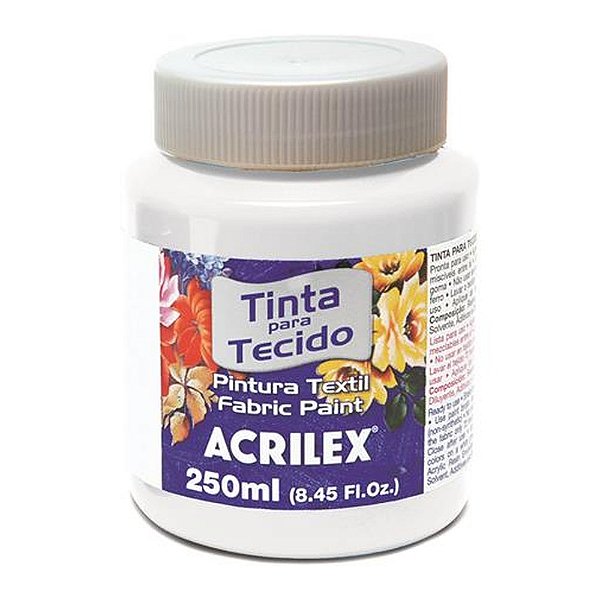 TINTA TECIDO FOSCA 250ML BRANCA