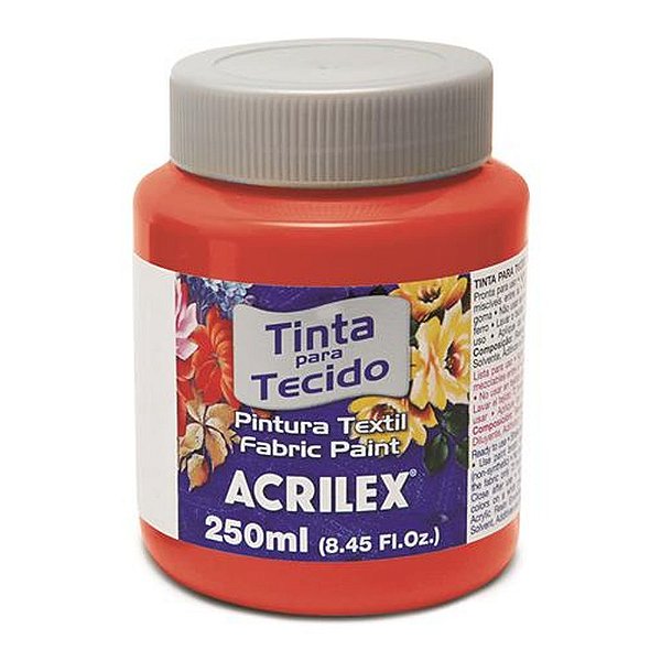 TINTA TECIDO FOSCA 250ML VERMELHO VIVO