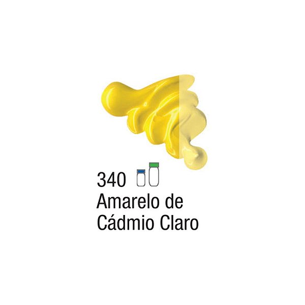 TINTA OLEO PARA TELA 020ML AMARELO DE CADMIO CLARO 340