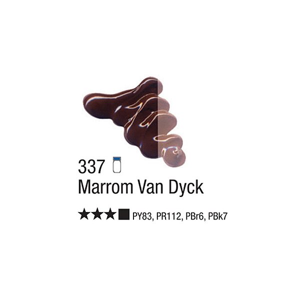 TINTA OLEO PARA TELA 020ML MARROM VAN DYCK 337