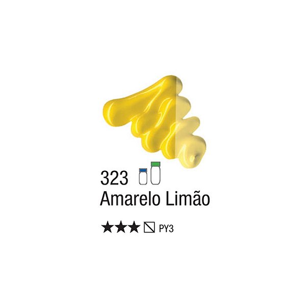 TINTA OLEO PARA TELA 020ML AMARELO LIMAO 323