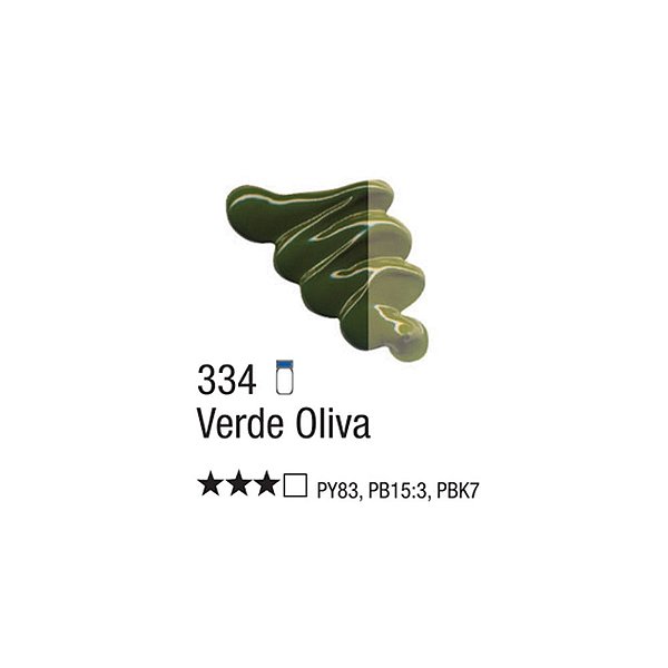 TINTA OLEO PARA TELA 020ML VERDE OLIVA 334